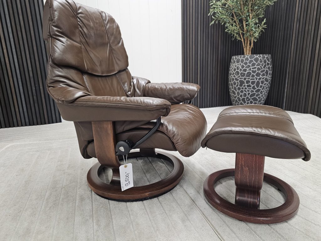 Stressless® Reno lenestol med krakk