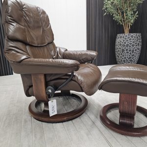 Stressless® Reno lenestol med krakk - Bilde 11