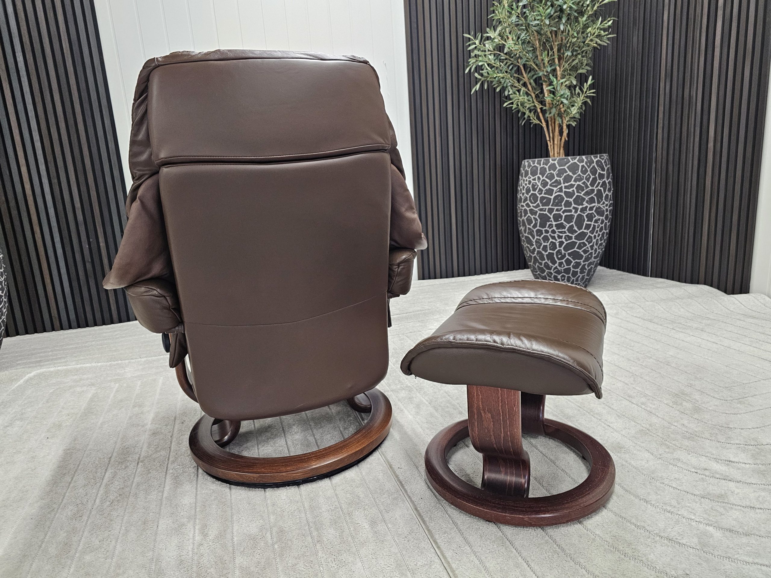 Stressless® Reno lenestol med krakk - Bilde 9