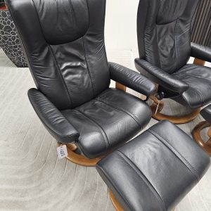 2 stk. Stressless® Wing lenestoler med krakk - Bilde 12