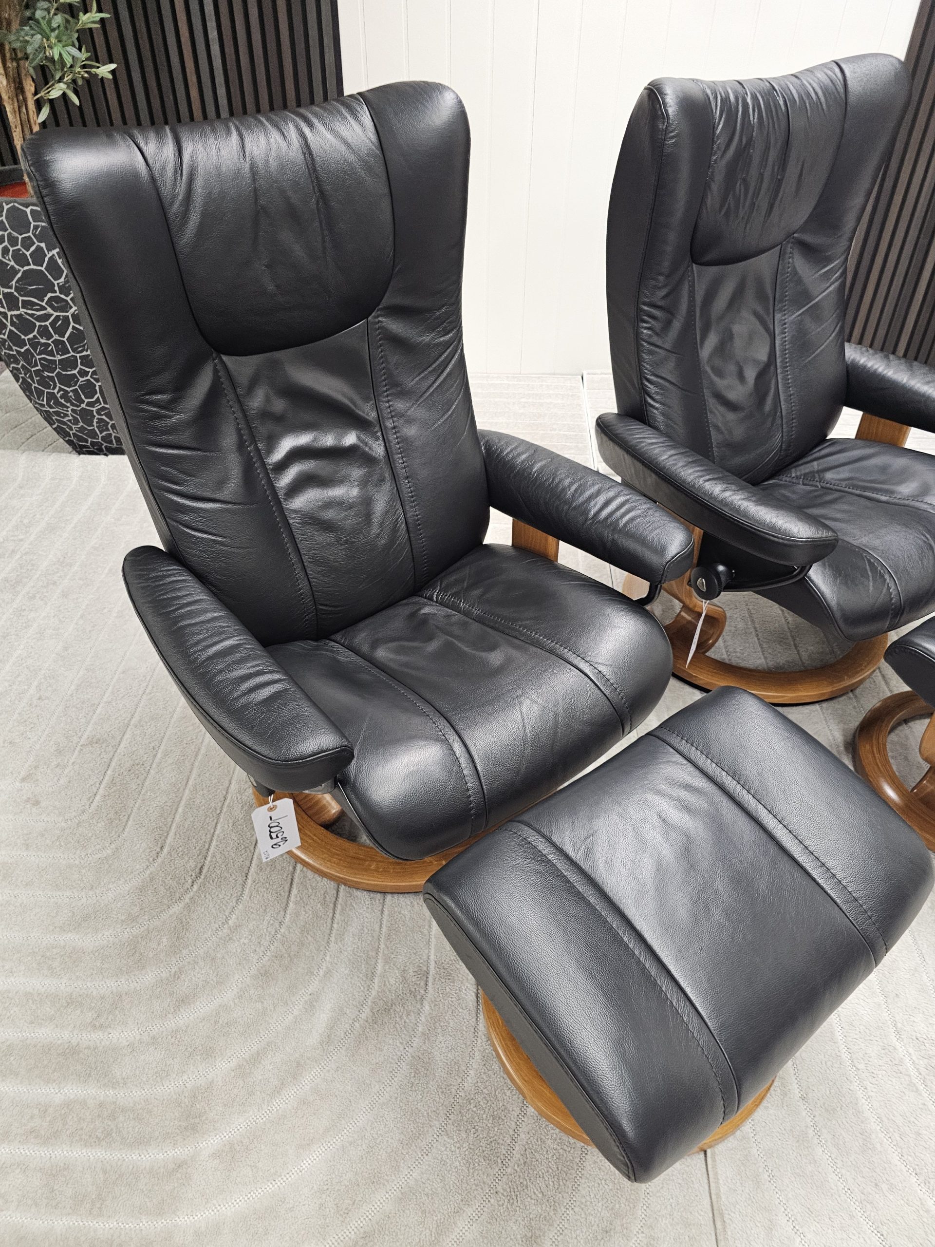 2 stk. Stressless® Wing lenestoler med krakk - Bilde 12