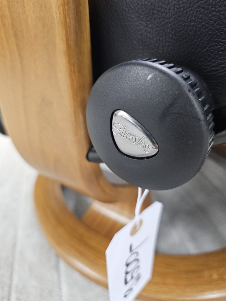 2 stk. Stressless® Wing lenestoler med krakk