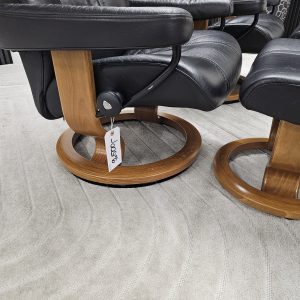 2 stk. Stressless® Wing lenestoler med krakk - Bilde 10