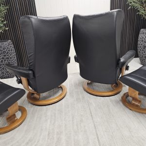 2 stk. Stressless® Wing lenestoler med krakk - Bilde 16