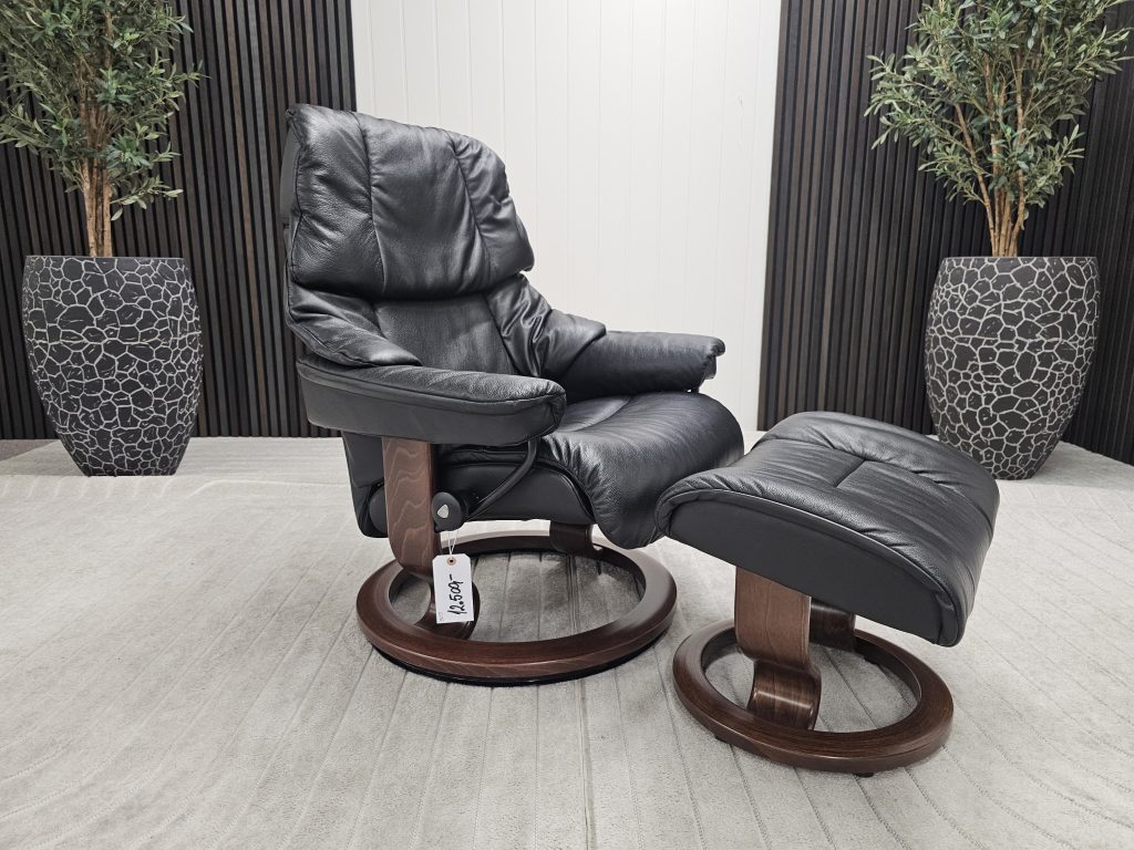 Stressless® Reno lenestol med krakk