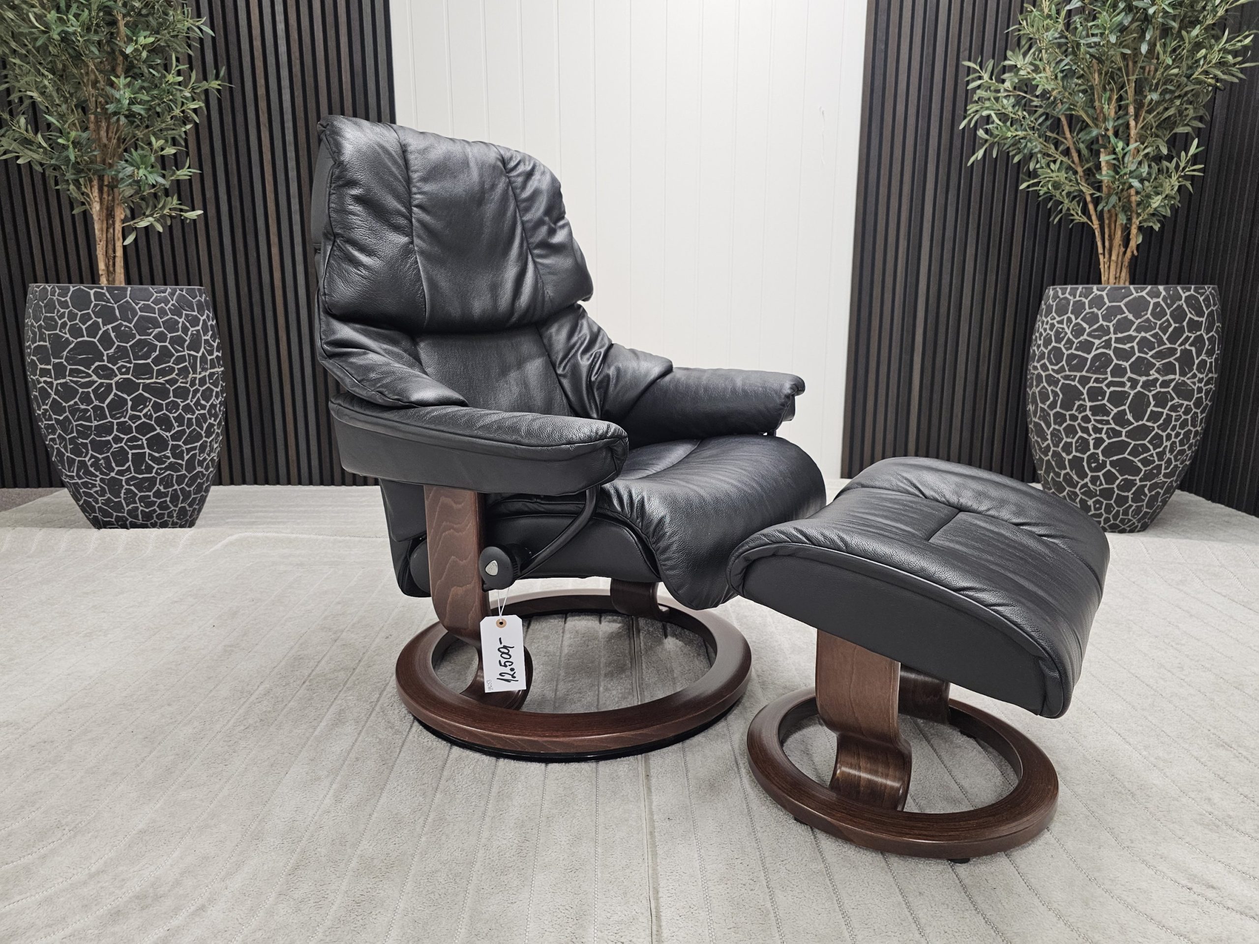 Stressless® Reno lenestol med krakk - Bilde 1