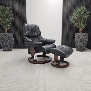 Stressless® Reno lenestol med krakk - Bilde 3