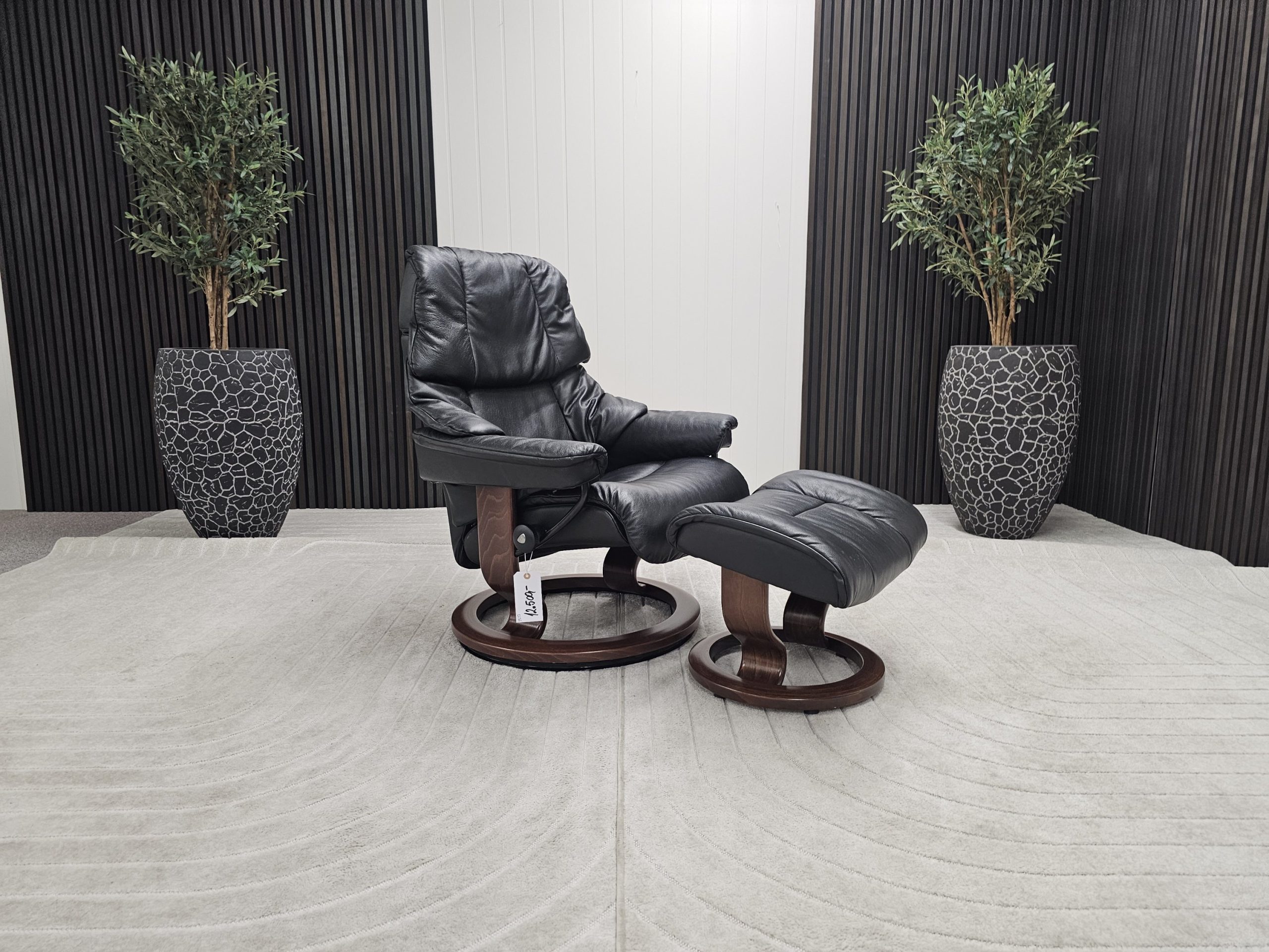 Stressless® Reno lenestol med krakk - Bilde 3