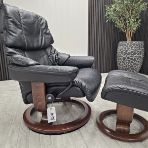 Stressless® Reno lenestol med krakk - Bilde 12