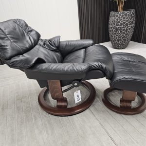 Stressless® Reno lenestol med krakk - Bilde 4