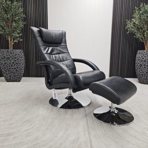 Brunstad Delta Swing lenestol med krakk - Bilde 2