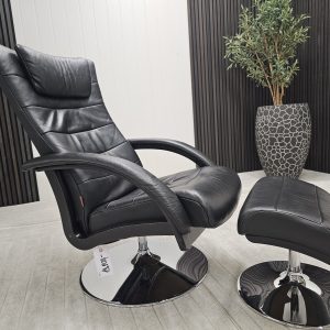 Brunstad Delta Swing lenestol med krakk - Bilde 3