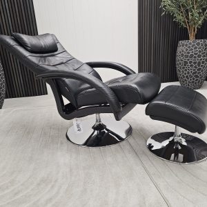 Brunstad Delta Swing lenestol med krakk - Bilde 5