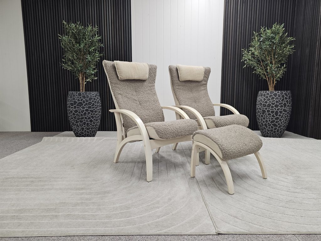 2 stk. Brunstad Delta Adventure lenestoler + krakk