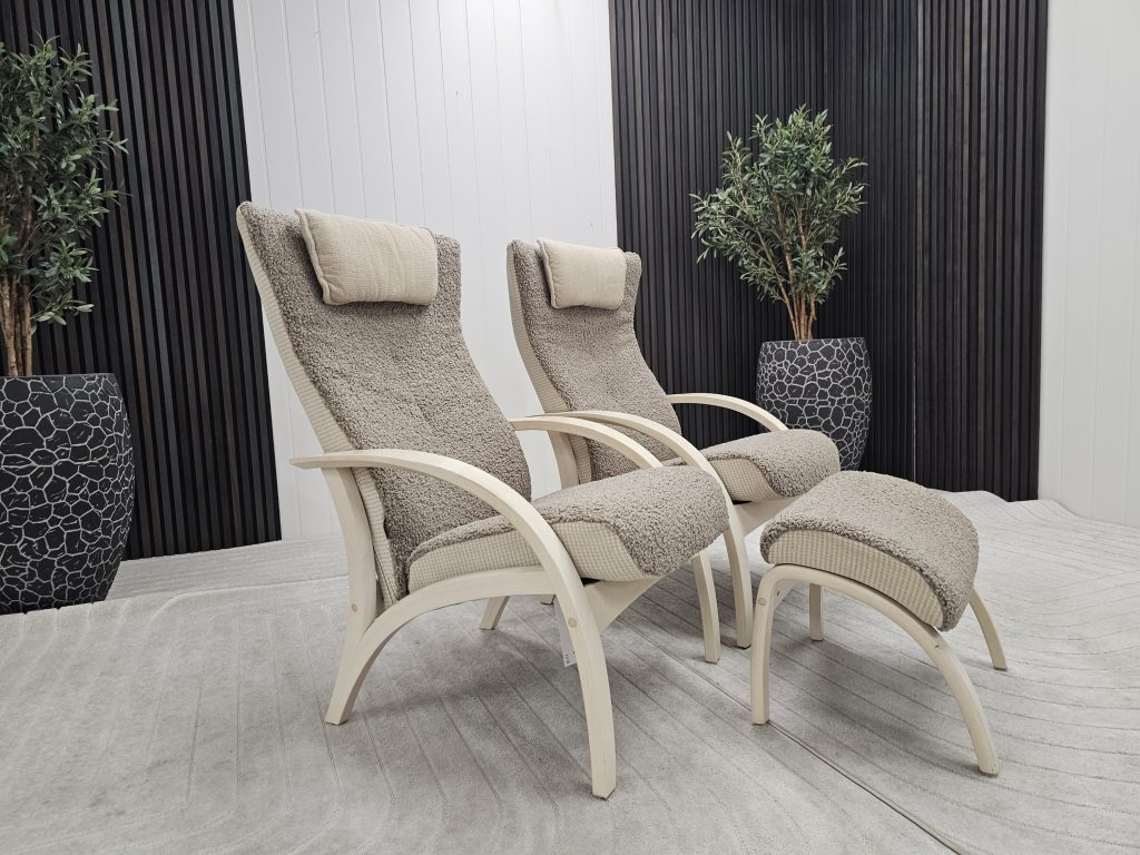 2 stk. Brunstad Delta Adventure lenestoler + krakk