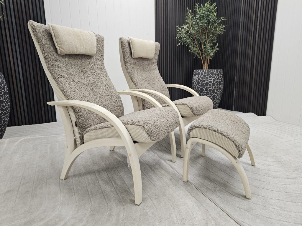 2 stk. Brunstad Delta Adventure lenestoler + krakk