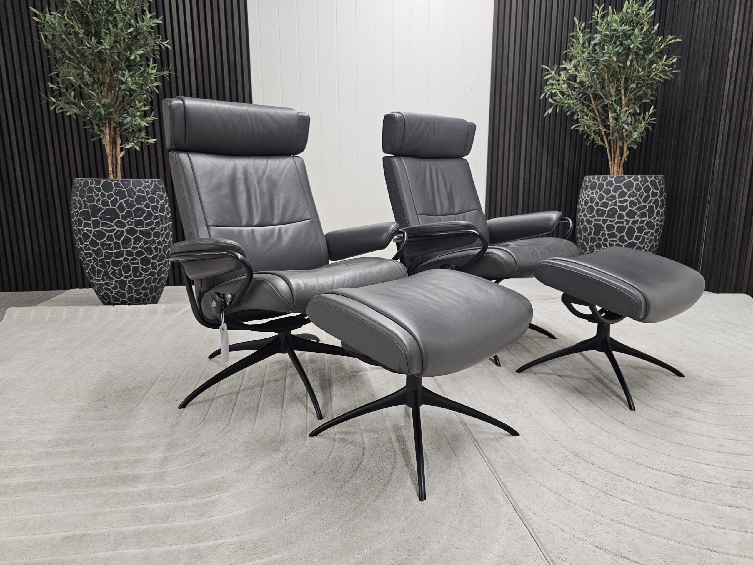 2 stk. Stressless® Paris lenestoler med krakk- SOLGT - Bilde 3