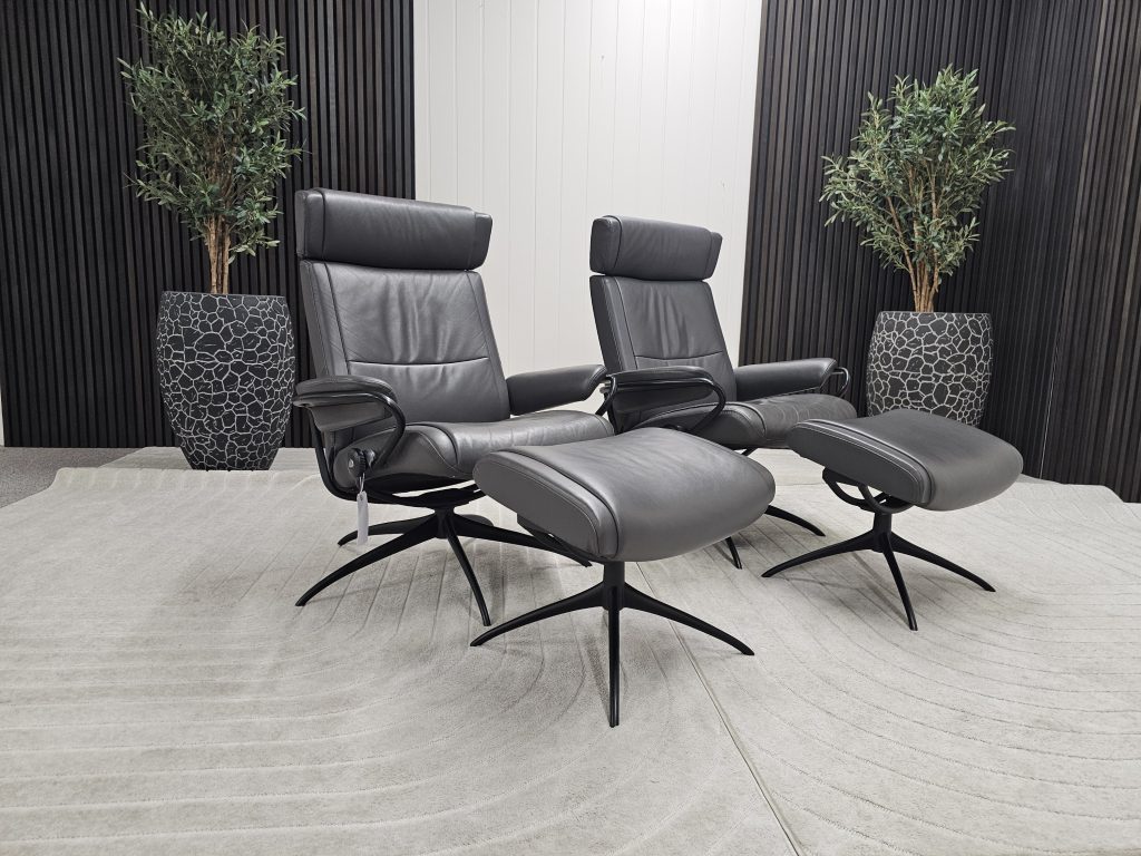 2 stk. Stressless® Paris lenestoler med krakk- SOLGT