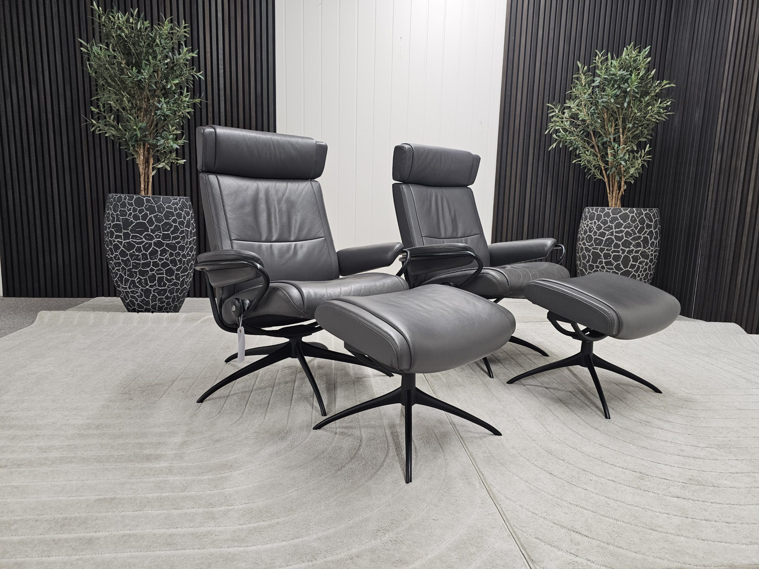 2 stk. Stressless® Paris lenestoler med krakk- SOLGT - Bilde 2
