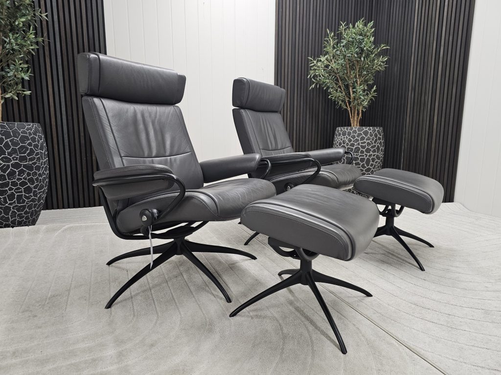 2 stk. Stressless® Paris lenestoler med krakk- SOLGT