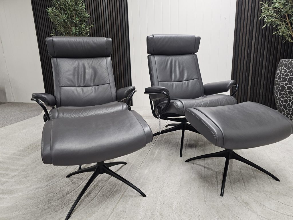 2 stk. Stressless® Paris lenestoler med krakk- SOLGT