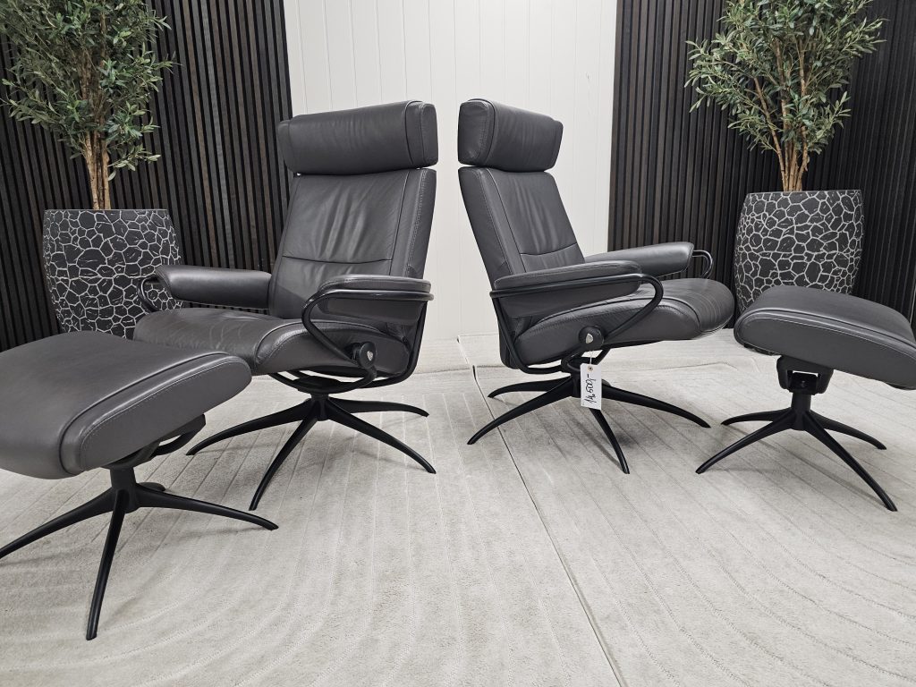 2 stk. Stressless® Paris lenestoler med krakk- SOLGT