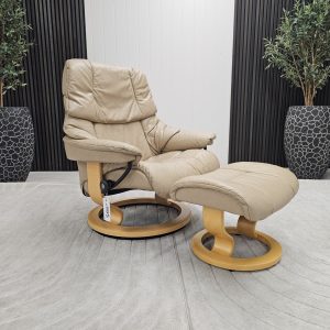 Stressless® Reno lenestol med krakk - Bilde 2