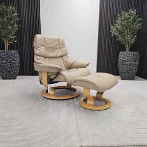 Stressless® Reno lenestol med krakk - Bilde 3