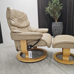 Stressless® Reno lenestol med krakk - Bilde 4