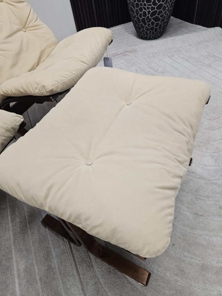 2 stk. Siesta lenestoler med krakk
