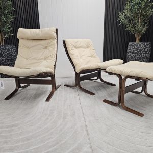 2 stk. Siesta lenestoler med krakk - Bilde 3