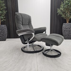Stressless® Mayfair Signature lenestol med krakk - Bilde 4