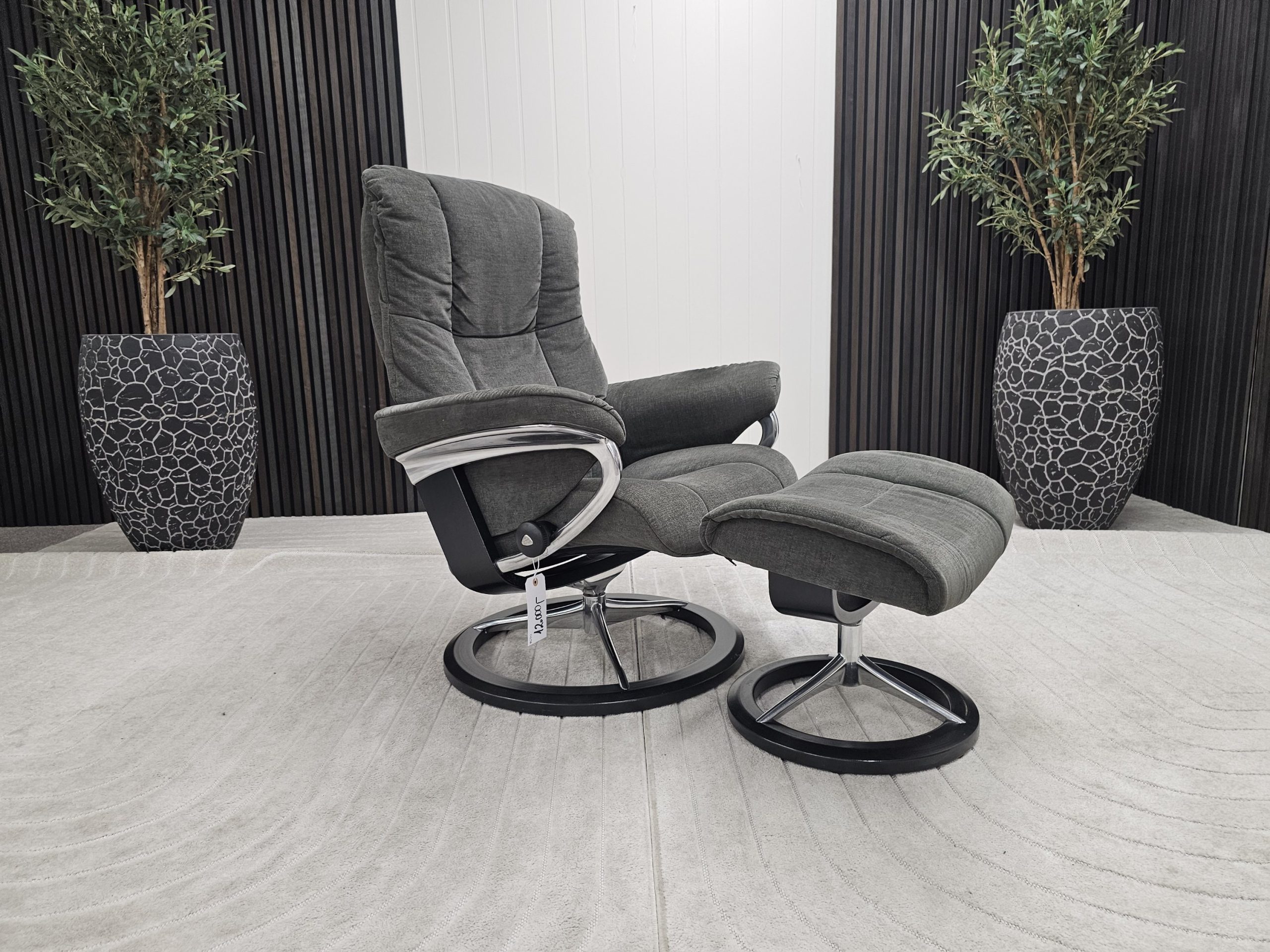 Stressless® Mayfair Signature lenestol med krakk - Bilde 4