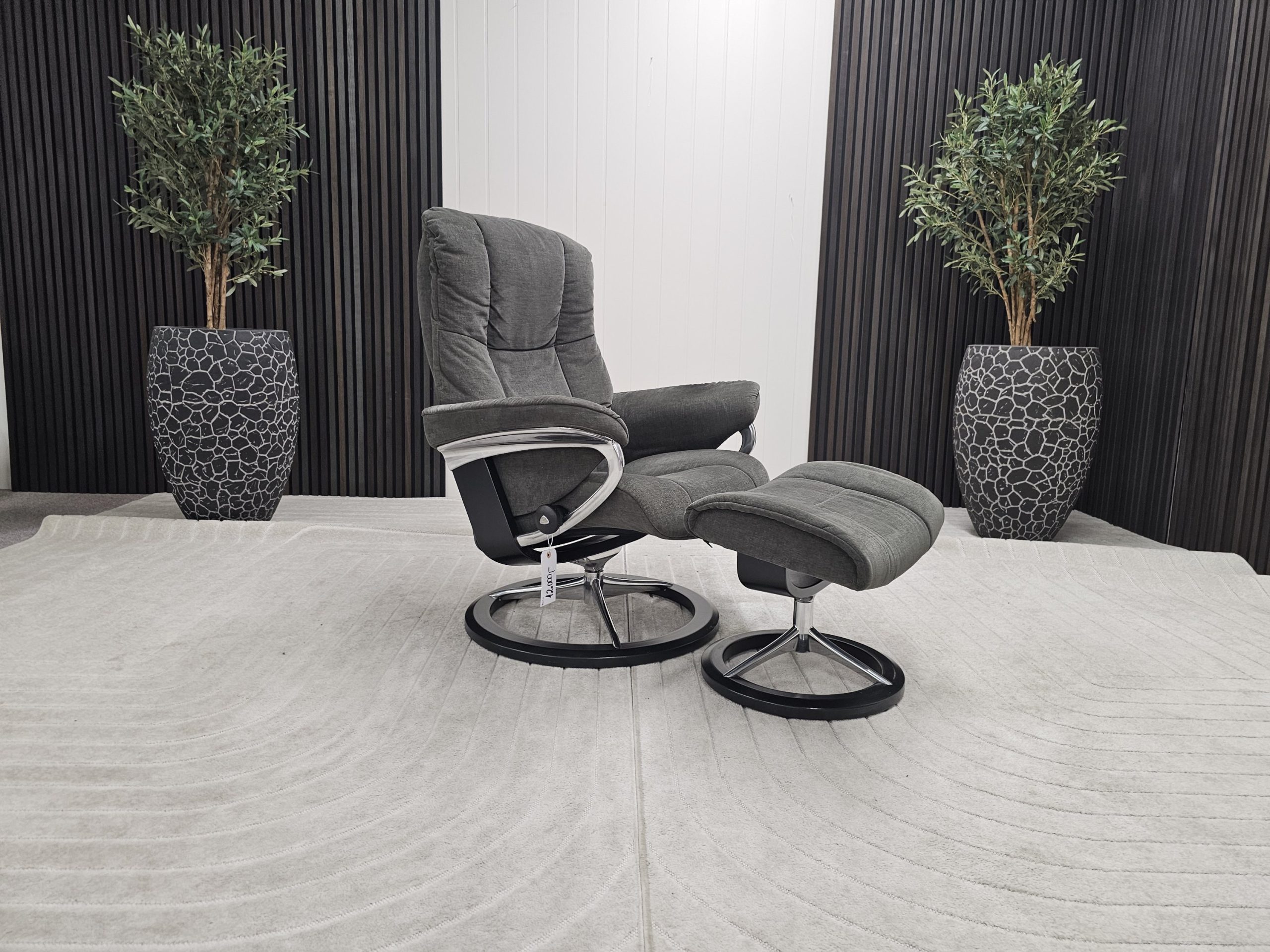 Stressless® Mayfair Signature lenestol med krakk - Bilde 3