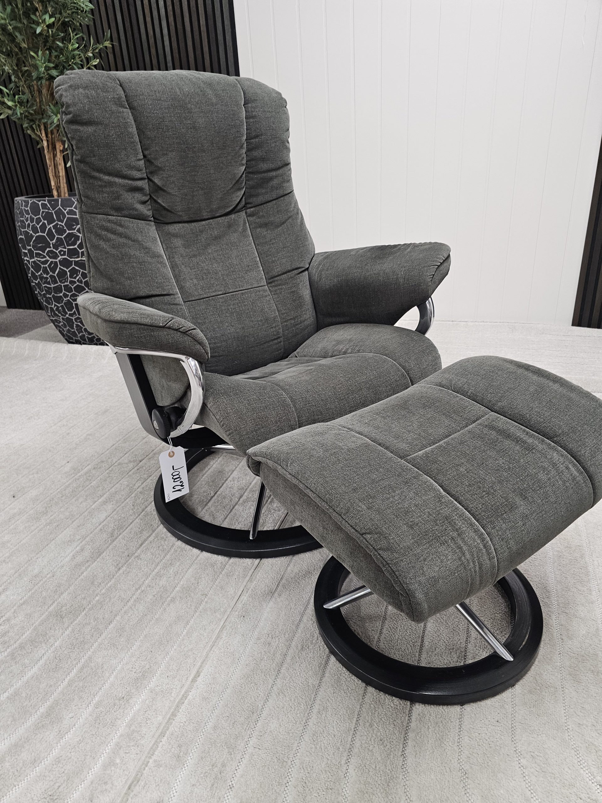 Stressless® Mayfair Signature lenestol med krakk - Bilde 10