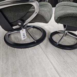 Stressless® Mayfair Signature lenestol med krakk - Bilde 7