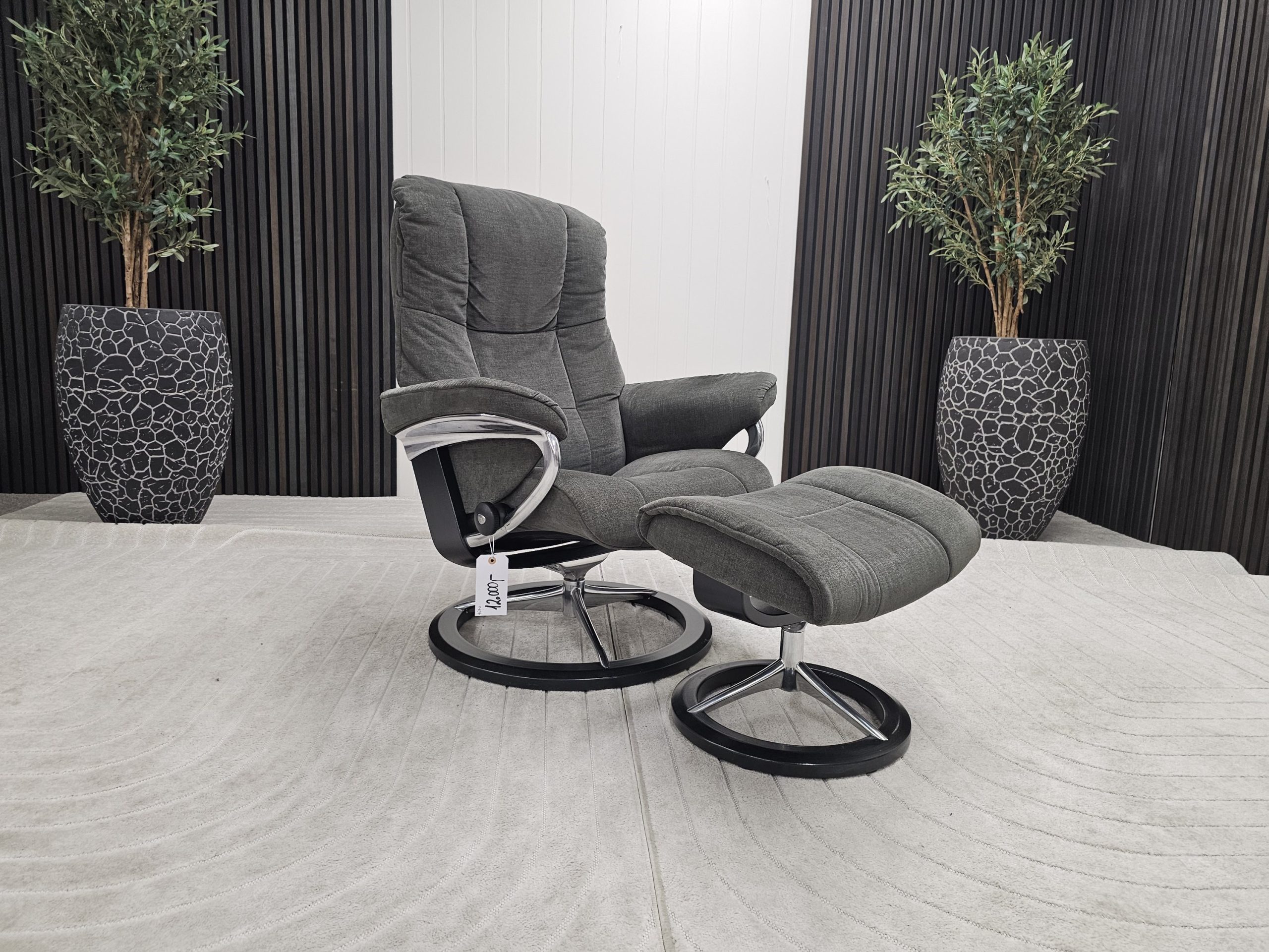Stressless® Mayfair Signature lenestol med krakk - Bilde 2