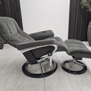 Stressless® Mayfair Signature lenestol med krakk - Bilde 5