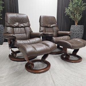 2 stk. Stressless® Ruby lenestoler med krakk - Bilde 2