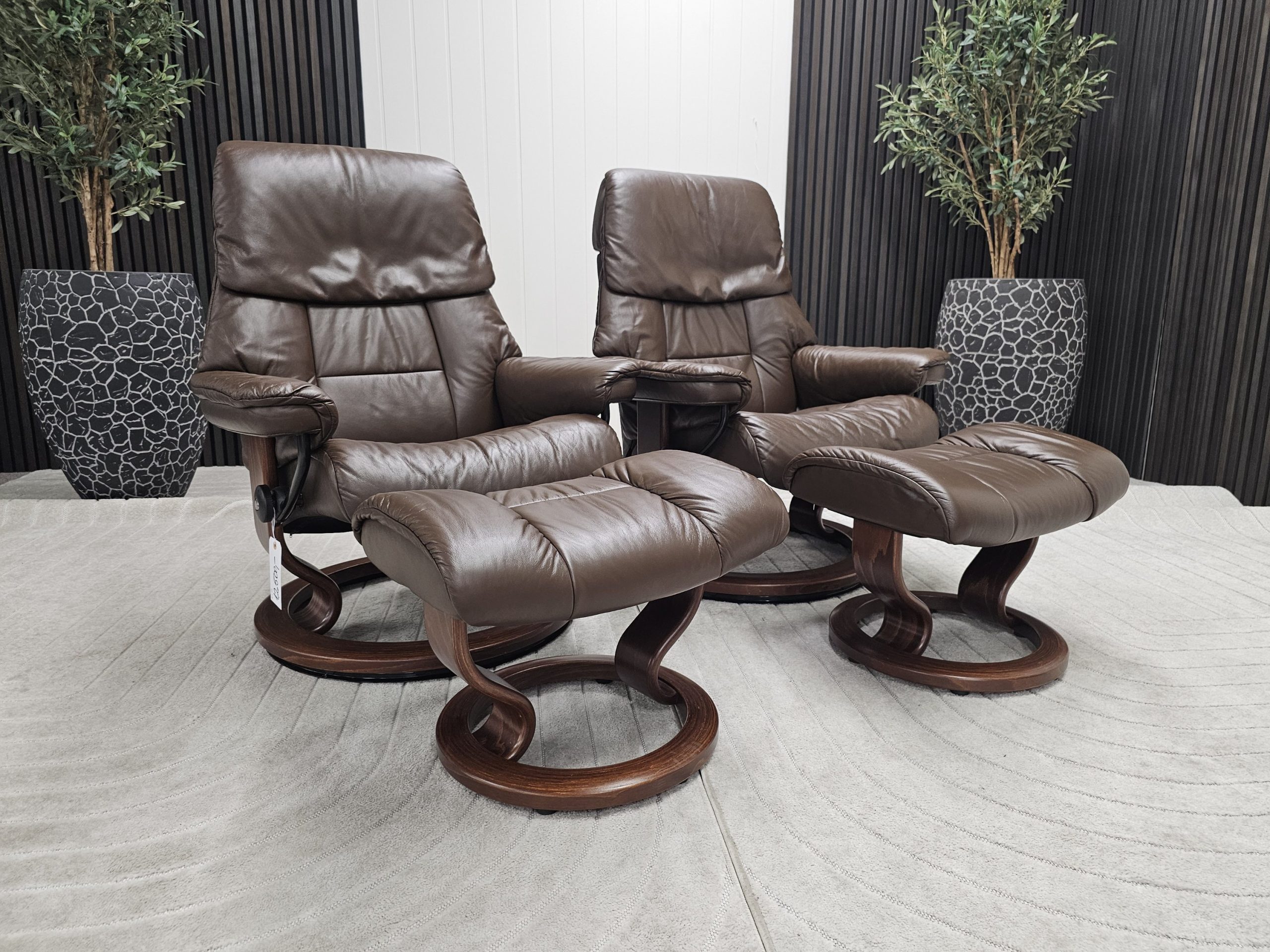 2 stk. Stressless® Ruby lenestoler med krakk - Bilde 2