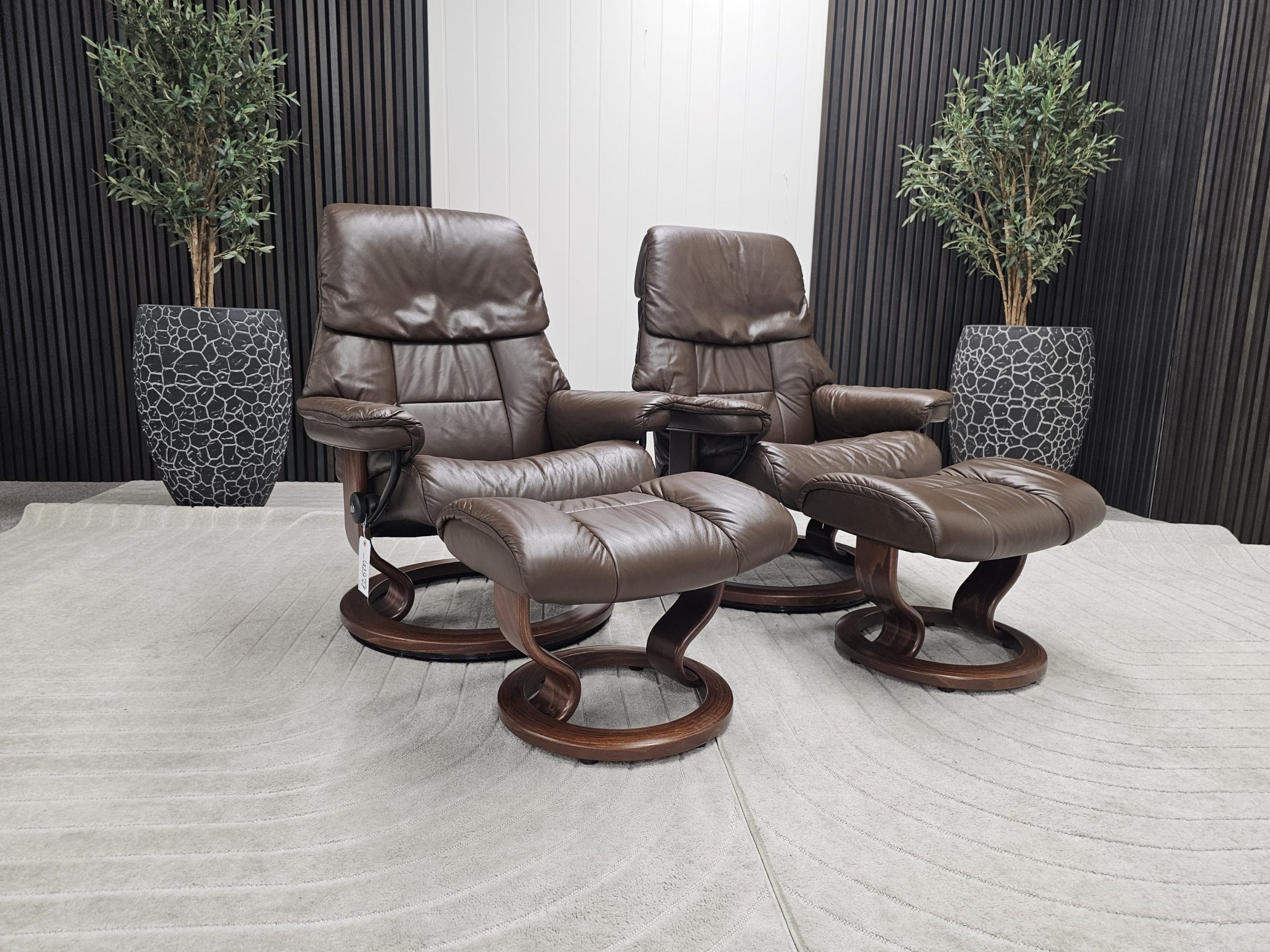 2 stk. Stressless® Ruby lenestoler med krakk - Bilde 1