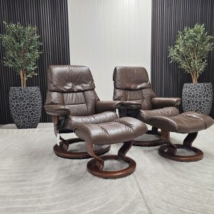 2 stk. Stressless® Ruby lenestoler med krakk - Bilde 3