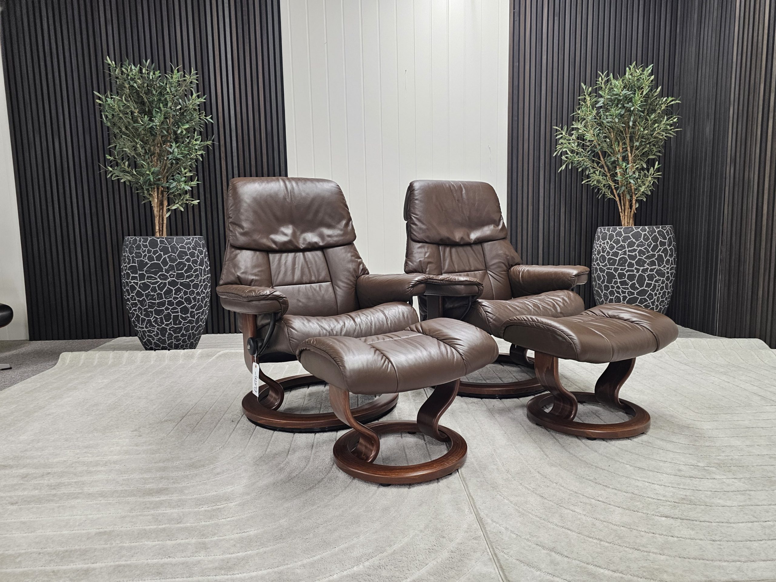 2 stk. Stressless® Ruby lenestoler med krakk - Bilde 3