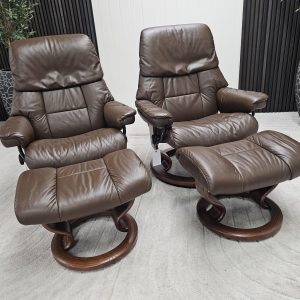 2 stk. Stressless® Ruby lenestoler med krakk - Bilde 8