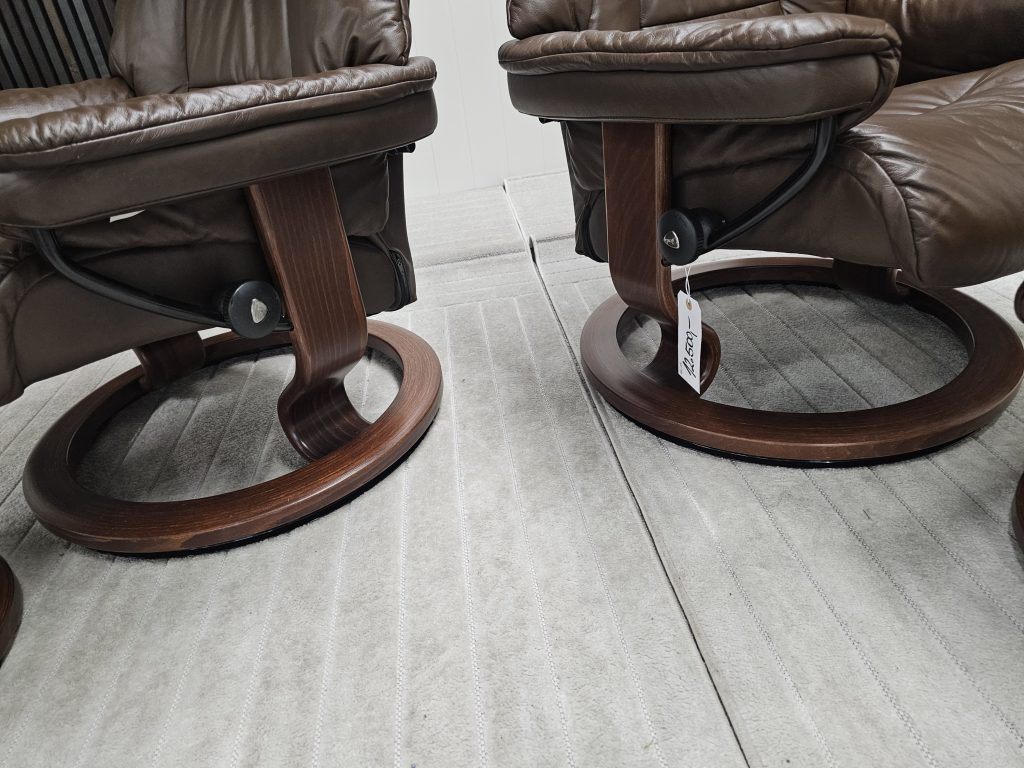 2 stk. Stressless® Ruby lenestoler med krakk