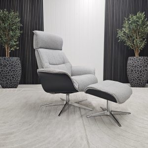 Galaxy Star lenestol med krakk - Bilde 2