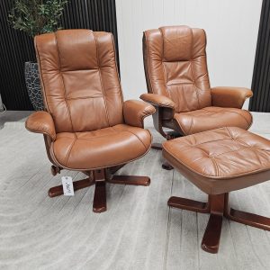 2 stk. IMG Viking lenestoler med krakk- SOLGT - Bilde 9