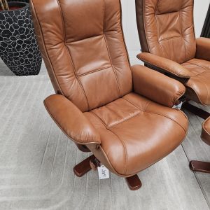 2 stk. IMG Viking lenestoler med krakk- SOLGT - Bilde 7