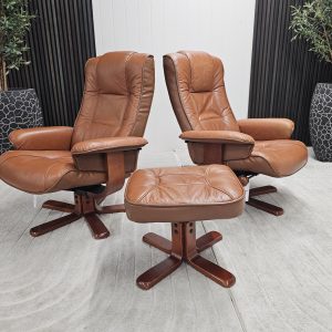 2 stk. IMG Viking lenestoler med krakk- SOLGT - Bilde 12