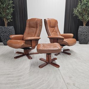 2 stk. IMG Viking lenestoler med krakk- SOLGT - Bilde 5